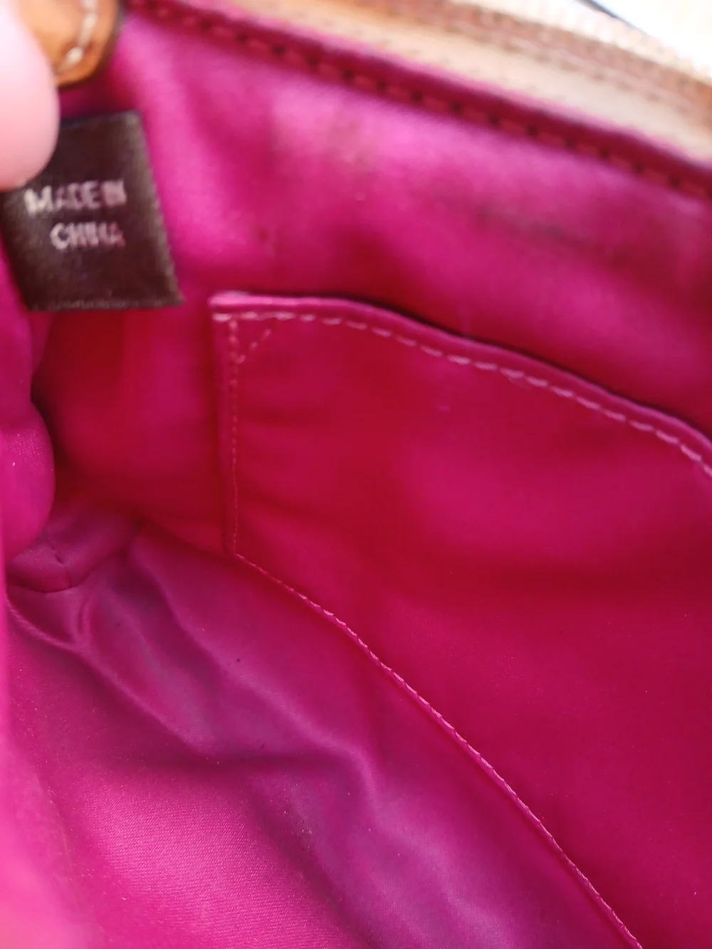 Coach Pink Signature Wristlet Clutch